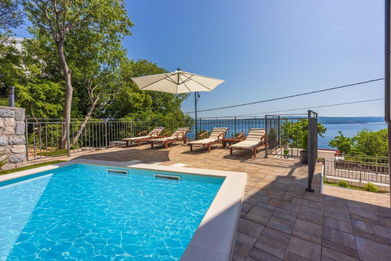 Villa Antani With Heated Pool, Sauna & Jacuzzi Crikvenica Eksteriør bilde